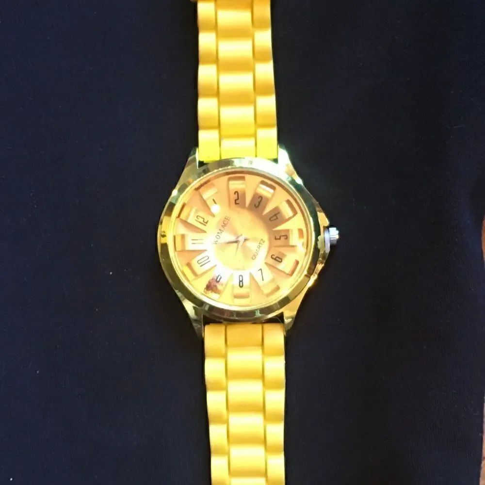 Yellow Rubber Watch!! 